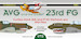AVG and the USAAF 23rd FG, Curtiss Hawk 81A and P40 Warhawk era (21 camo schemes) (REISSUE) DK72072