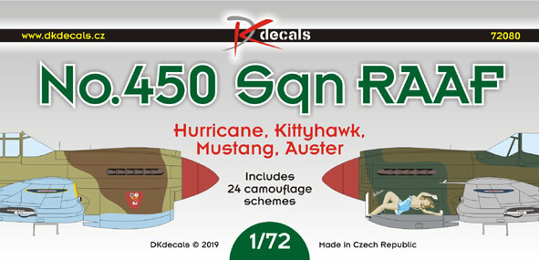 No450sq RAAF Hurricane, Kittyhawks, Mustangs and Auster DK72080