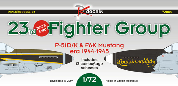 23rd Fighter Group Part 2 (P51D/K and F6K 1944-1945) DK72084