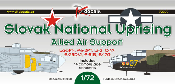 Slovak national Uprising, Allied Air Support (14 camo schemes)  DK72090