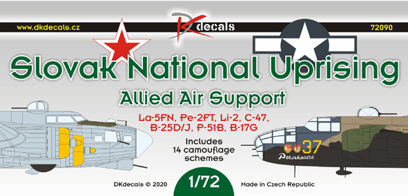Slovak national Uprising, Allied Air Support (14 camo schemes) DK72090