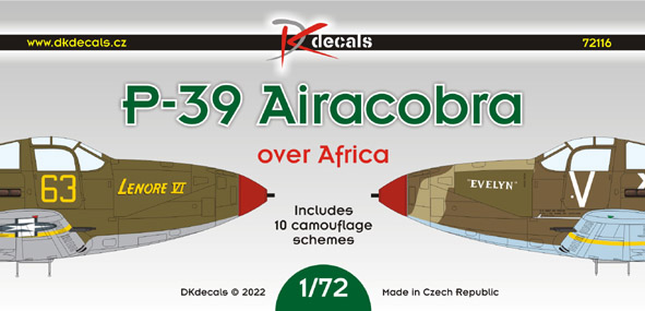 Bell P39?P400 Airacobra over Africa and Italy (10 Schemes) DK72116