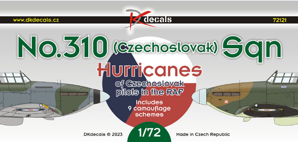 No.310 (Czechoslovak) Sqn - Hurricanes Of Czechoslovak Pilots In The RAF  DK72121