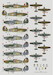 Hurricanes Of Czechoslovak Pilots In No1, No17 and no32 Sq RAF (9 schemes)  DK72124