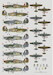 Hurricanes Of Czechoslovak Pilots In No1, No17 and no32 Sq RAF (9 schemes) DK72124