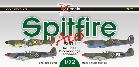 Spitfire Aces, Pt.1 (10 Camo schemes)  DK72126