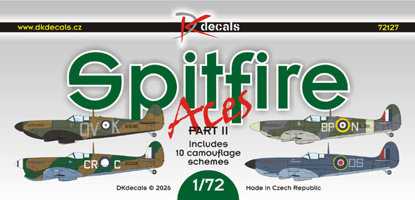 Spitfire Aces, Pt.2 (10 Camo schemes)  DK72127