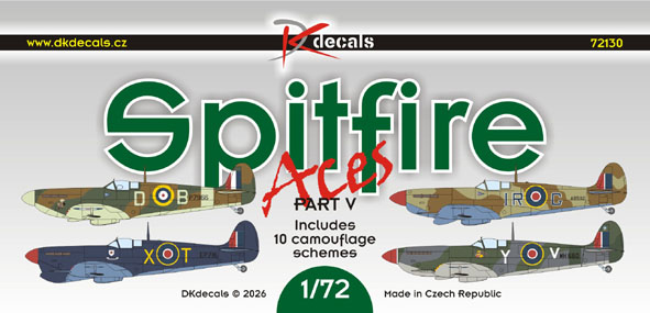 Spitfire Aces, Pt.4 (10 Camo schemes)  DK72130