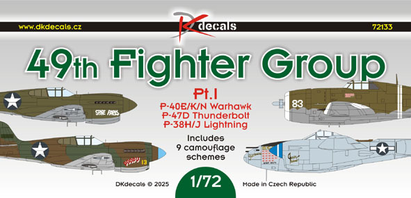 49th Fighter Group, Pt.1 (9 Schemes) DK72133
