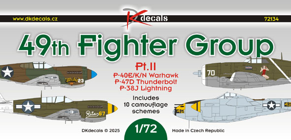 49th Fighter Group, Pt.2 (10 Schemes)  DK72134