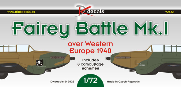 Fairey Battle Mk.I over Western Europe 1940 (8 schemes) DK72136
