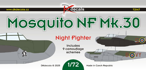 Mosquito NF.Mk30 (9 Schemes) DK72147