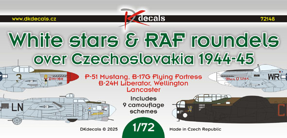 White Stars & RAF Roundels over Czechoslovakia 1944-45 (9 Schemes) DK72148