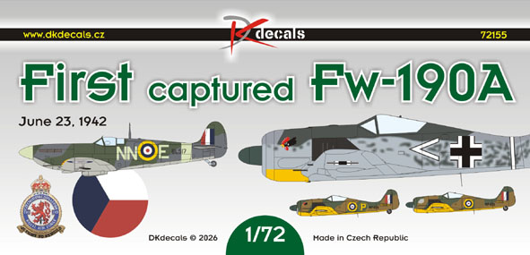 First captured Fw 190A (4Schemes) DK72155