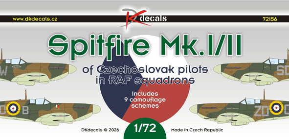 Spitfire Mk.I/II of Czechoslovak pilots in RAF squadrons (9 Schemes)  DK72156