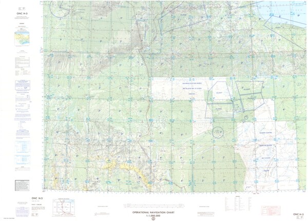 ONC H-3: Available: Operational Navigation Chart for Algeria, Tunisia, Libya. Available ! additional charts available within five working days. E-mail your requirements. ONC H-3