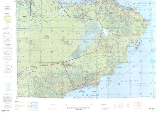 ONC J-7: Available: Operational Navigation Chart for Saudi Arabia, Yemen, Oman, United Arab Emirates. Available ! additional charts available within five working days. E-mail your requirements.  ONC J-7