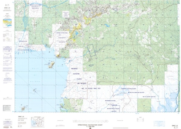 ONC L-3: Available: Operational Navigation Chart for Nigeria, Cameroon, Gabon, Equatorial Guinea, Congo, Central African Republic. Available ! additional charts available within five working days. E-mail your requirements. ONC L-3