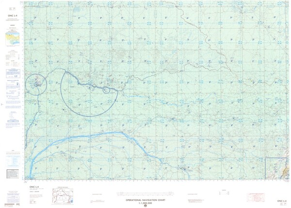 ONC L-4: Available: Operational Navigation Chart for Central African Republic, Congo, Sudan, Congo. Available ! additional charts available within five working days. E-mail your requirements.  ONC L-4