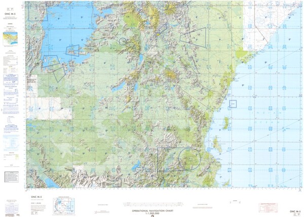 ONC M-5: Available: Operational Navigation Chart for Kenya, Somalia, Tanzania, Uganda. Available ! additional charts available within five working days. E-mail your requirements.  ONC M-5
