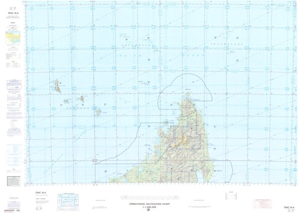 ONC N-6: Available: Operational Navigation Chart for Madagascar, Mozambique Channel. Available ! additional charts available within five working days. E-mail your requirements.  ONC N-6