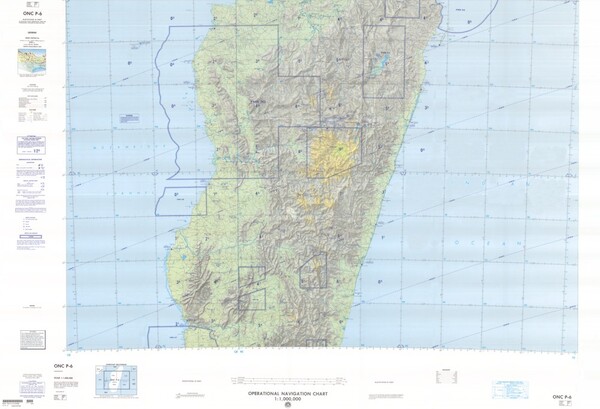 ONC P-6: Available: Operational Navigation Chart for Madagascar.  Available ! additional charts available within five working days. E-mail your requirements.  ONC P-6