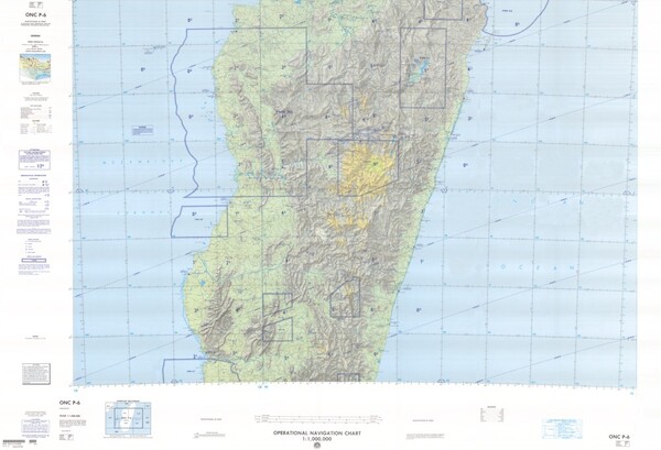 ONC P-6: Available: Operational Navigation Chart for Madagascar. Available ! additional charts available within five working days. E-mail your requirements. ONC P-6