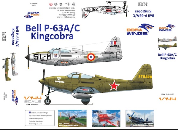 Bell P-63A/C Kingcobra (2 kits included!) DW14401