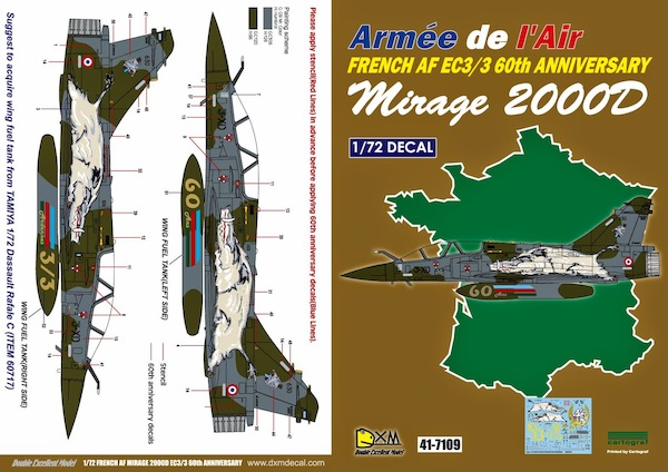 Mirage 2000D (EC3/3 60th Anniversary)  DXM41-7109