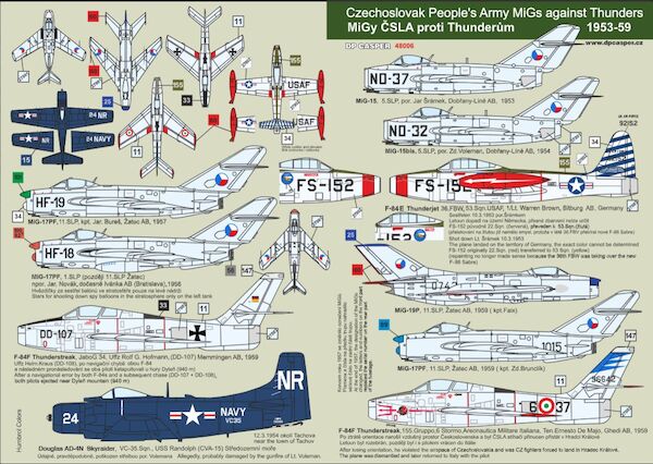 Czechoslovakian Peoples Army Migs agains Thunders 1953-1959 DPC48006