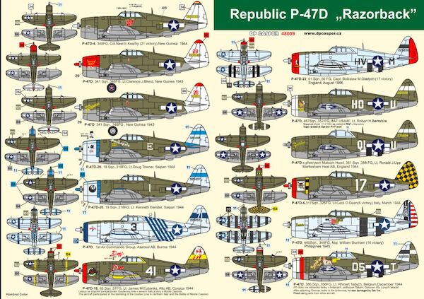 Republic P47D Thunderbolt Razorback DPC48009