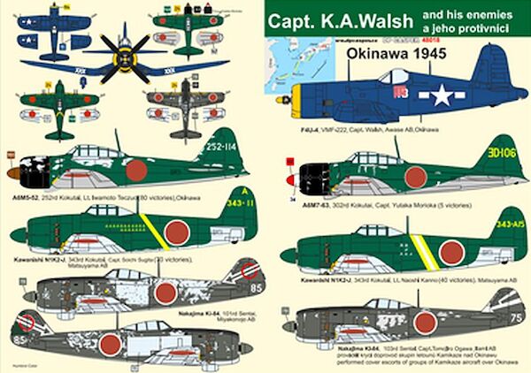 Captain K.A.Walsh and his enemies , Okinawa 1945 DPC48018