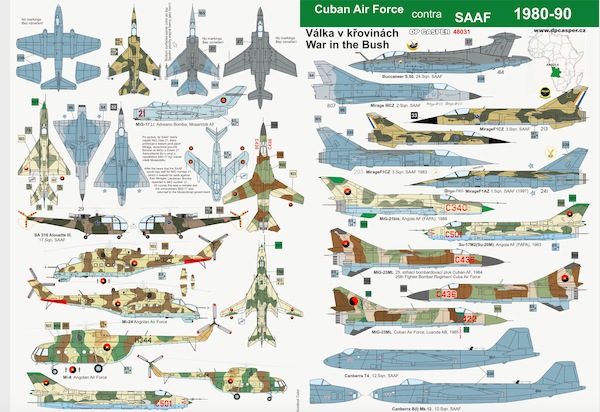 Cuban Air Force contra SAAF 1980-90. War in the Bush DPC48031