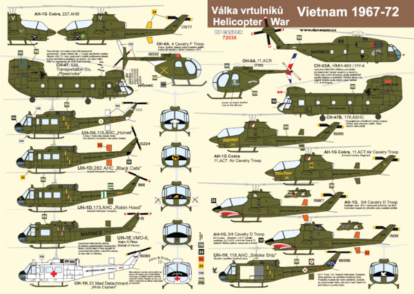 Helicopter War Vietnam 1967 - 1972  DPC72038