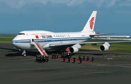 Boeing 747-400P (Air China) Cutaway model 14701