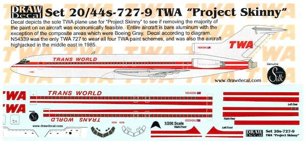 Boeing 727-200 (TWA project skinny)  20-727-9