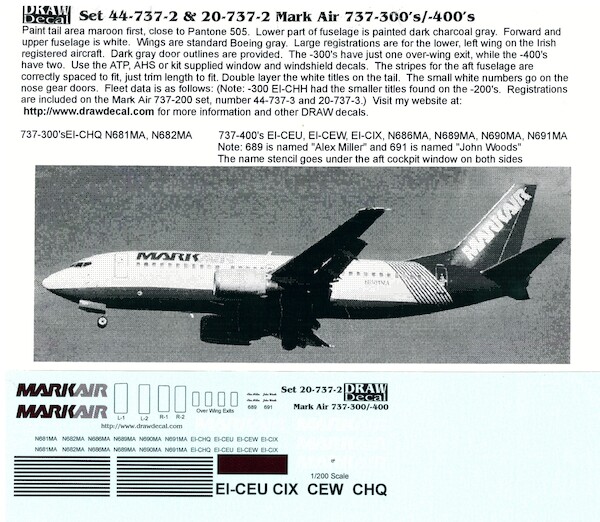 Boeing 737-300/400 (MarkAir)  20-737-2