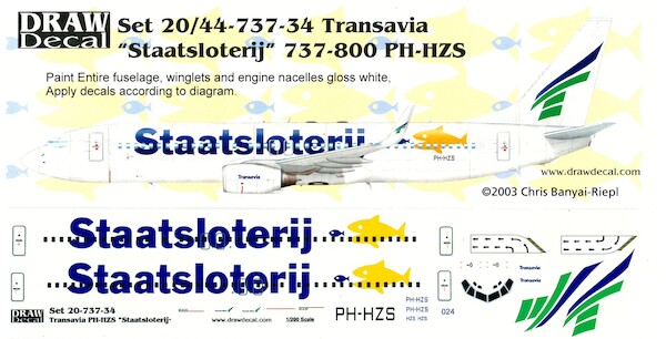 Boeing 737-800 (Transavia Staatslotery PH-HZU)  20-737-34