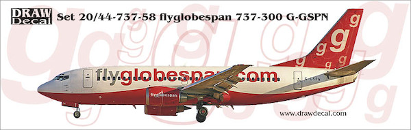 Boeing 737-300 (FlyGlobespan G-GSPN)  20-737-58