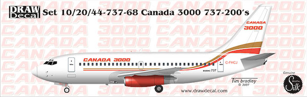 Boeing 737-200 (Canada 3000)  20-737-68
