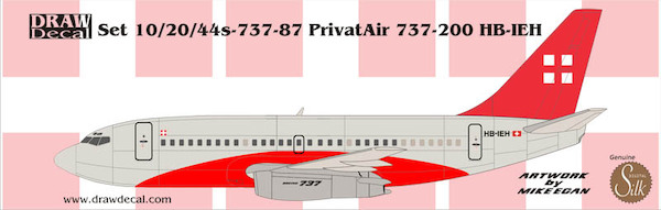 Boeing 737-200 (PrivatAir HB-IEH)  20-737-87