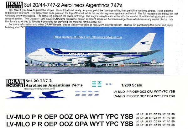 Boeing 747-200 (Aerolineas Argentinas)  20-747-2