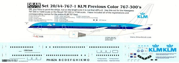 Boeing 767-300 (KLM) new issue 20-767-1A
