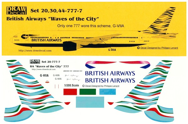 Boeing 777-200 (British Airways "Waves of the City")  20-777-7