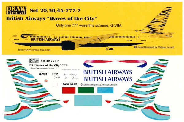 Boeing 777-200 (British Airways "Waves of the City") 20-777-7
