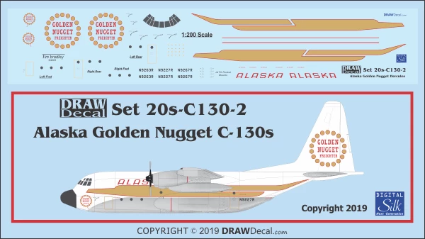 C130 Hercules (Alaska Airlines golden nugget) 20-C130-2