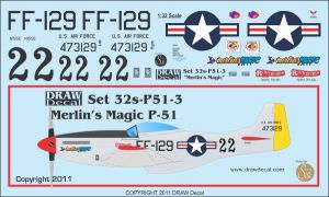 P51 Mustang racer "Merlin's Magic" 32-P51-3