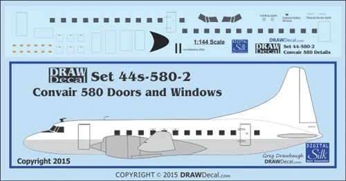 Convair 580 Details, Doors and Windows  44-580-2