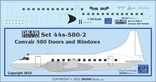 Convair 580 Details, Doors and Windows 44-580-2