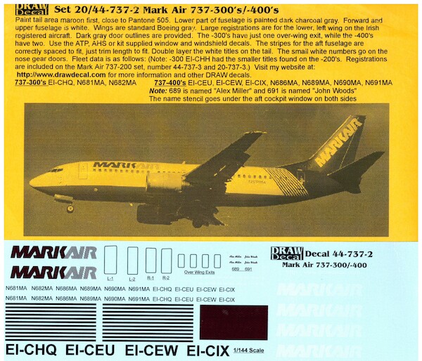 Boeing 737-300/400 (MarkAir) 44-737-2